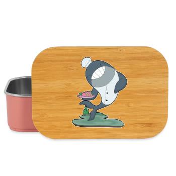 Whale Chef Chef Hat Cooking - Lunch Box - light pink - Front