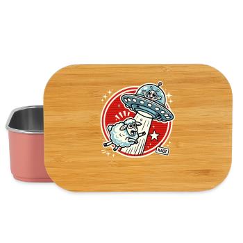 UFO Sheep Adventure in the Star Circle - Lunch Box - light pink - Front