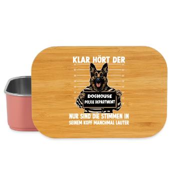 Hundehalter Geschenk Deutscher Schäferhund Gassi T - Lunch Box - Hellrosa - Vorne