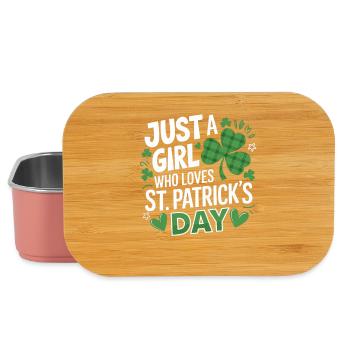 Une seule fille aime la Saint-Patrick - Boîte à goûter - rose clair - Devant