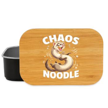 Chaos Noodle Frettchen Cartoon - Lunch Box - Schwarz - Vorne