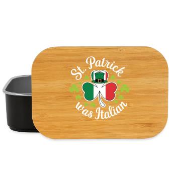 St Patrick was Italian - Lunch Box - black - Front