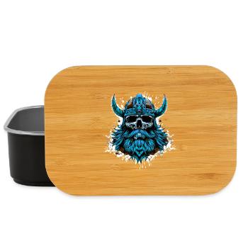 Crâne d’Odin Viking - Boîte à goûter - noir - Devant