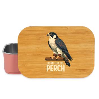 Geboren zum Ansitz | Falknerei Greifvogel - Lunch Box - Hellrosa - Vorne