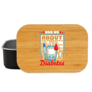 Diabetes type 1 diabetic - Lunch Box - black - Front