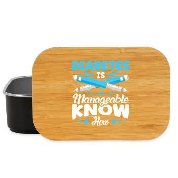 Diabetes type 1 diabetic - Lunch Box - black - Front