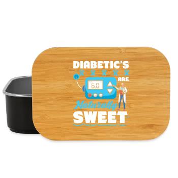 Diabetes type 1 diabetic - Lunch Box - black - Front