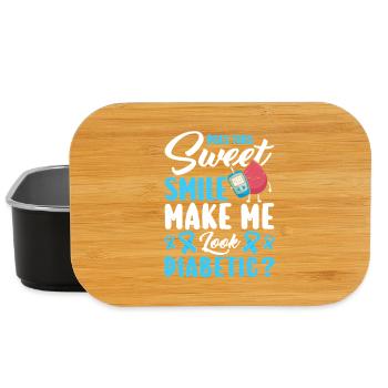 Diabetes type 1 diabetic - Lunch Box - black - Front