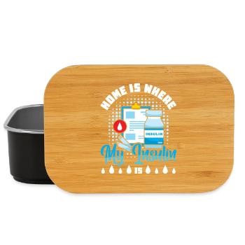 Diabetes type 1 diabetic - Lunch Box - black - Front