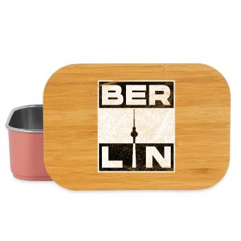 Berlin TV Tower Minimalist Graphic - Lunch Box - light pink - Front