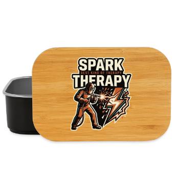 Spark Therapy Welding Spark Motif - Lunch Box - black - Front