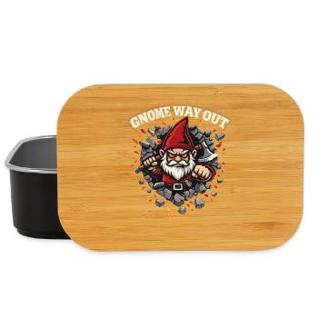 Böser Gnom, Dunkler Gnom, Goth-gnom, Lustiger Gnom - Lunch Box - Schwarz - Vorne