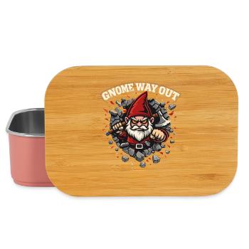 Böser Gnom, Dunkler Gnom, Goth-gnom, Lustiger Gnom - Lunch Box - Hellrosa - Vorne