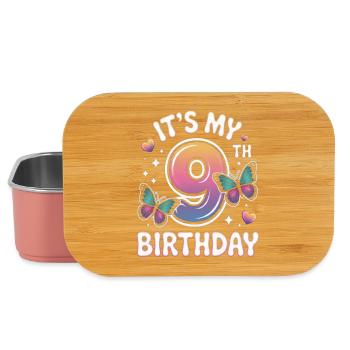 Neunter Geburtstag Farbkreis 9 - Lunch Box - Hellrosa - Vorne
