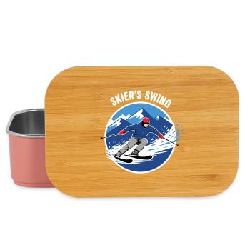 Logo de l’Alpenpiste Skier’s Swing - Boîte à goûter - rose clair - Devant
