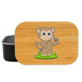 Affe Billiard Queue Sport - Lunch Box - Schwarz - Vorne
