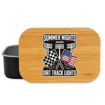 Summer Nights And Dirt Track Lights - Lunch Box - black - Front