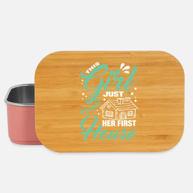 This girl bought her first home - Lunch Box - light pink