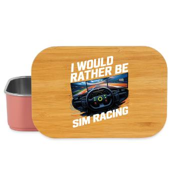 Ich würde lieber Sim-Racing machen - Lunch Box - Hellrosa - Vorne