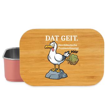 Norddeutscher Humor Spruch Dat Geit - Lunch Box - Hellrosa - Vorne