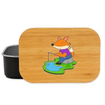 Fuchs Angler Angelrute Angeln - Lunch Box - Schwarz - Vorne