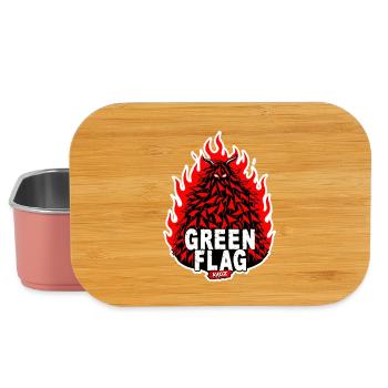 Wappen der brennenden grünen Flagge - Lunch Box - Hellrosa - Vorne