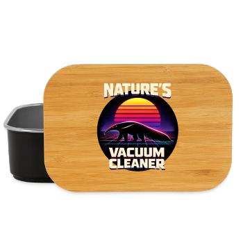 L’aspirateur de la nature | Fourmilier rétro - Boîte à goûter - noir - Devant