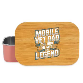 Mobile Vet Dad The Idol The Myth Veterinary Clinic - Lunch Box - Hellrosa - Vorne