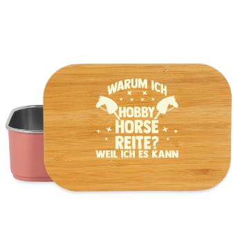 Steckenpferd Hobbyhorse Hobby Horsing - Lunch Box - Hellrosa - Vorne
