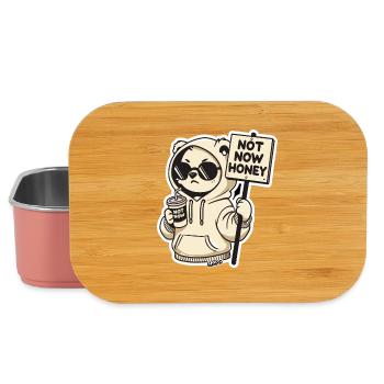 Panda Hoodie Nicht jetzt, Liebling - Lunch Box - Hellrosa - Vorne