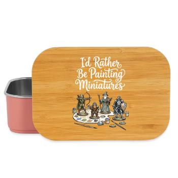 Je préfère peindre des miniatures - Boîte à goûter - rose clair - Devant