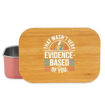 That Wasn't Evidence-Based Medizin Labor Nerd Arzt - Lunch Box - Hellrosa - Vorne