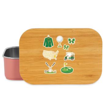 Golf-Universum Sticker-Set - Lunch Box - Hellrosa - Vorne