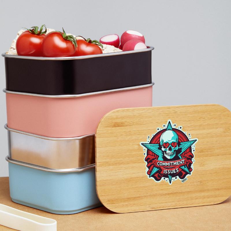Commitment Issues Skull Badge Lunch Box