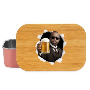 Scott Joplin mit Sonnenbrille und Bier - Lunch Box - Hellrosa - Vorne