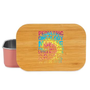 Childhood cancer Cancer survivor Cancer stinks - Lunch Box - light pink - Front