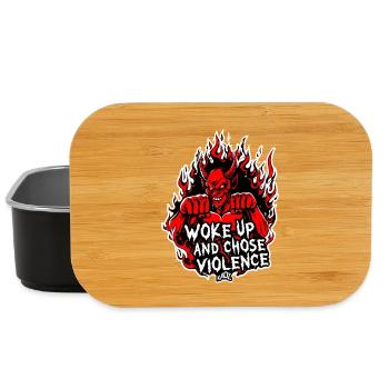 Demon Fury Wake Up and Choose Violence - Lunch Box - black - Front
