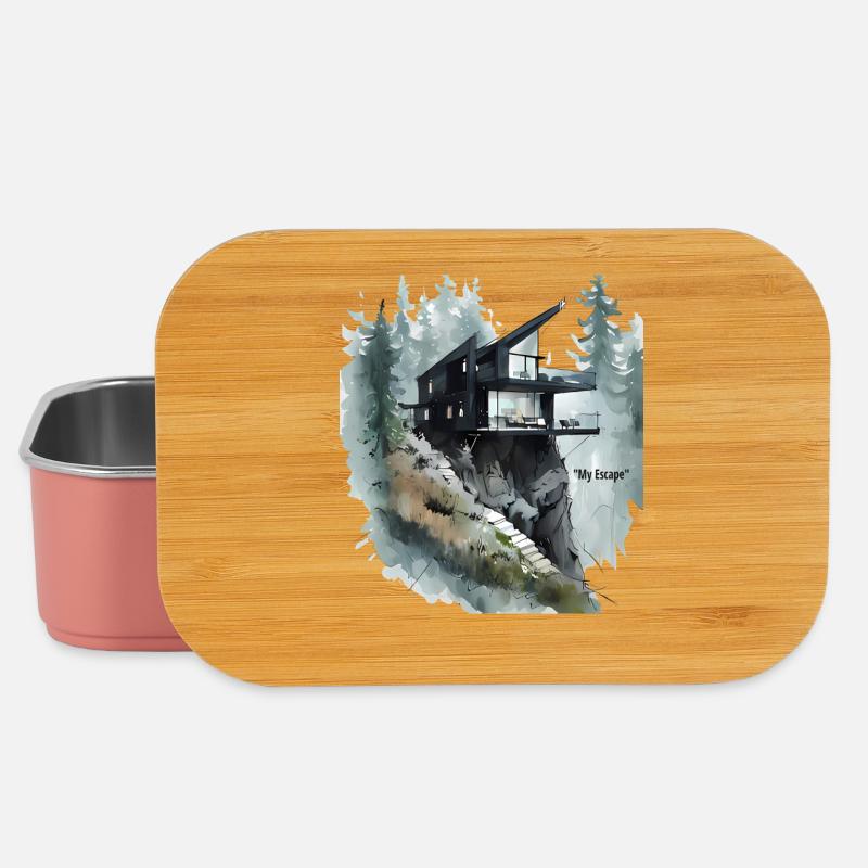 Klippen-Glashaus-Flucht - Lunch Box - Hellrosa