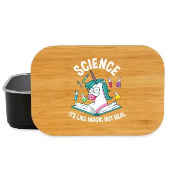 Laboratoire Licorne : Science, Magie Réelle - Boîte à goûter - noir - Devant
