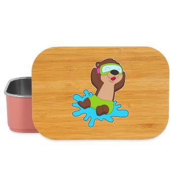 Otter Schwimmen Schwimmbrille Sommer - Lunch Box - Hellrosa - Vorne