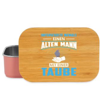 Taubenzüchter Spruch Lustig Taubenflüsterer - Lunch Box - Hellrosa - Vorne