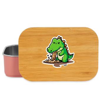 Dessin animé Dino Vomit Splash - Boîte à goûter - rose clair - Devant