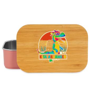 Kita Erste Klasse Dinosaurier Schüler Kindergarten - Lunch Box - Hellrosa - Vorne