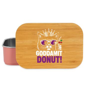 King's hangover with donut & soda - Lunch Box - light pink - Front