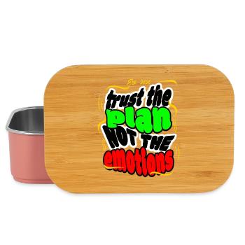 Trust The Plan Not The Emotions - Lunch Box - light pink - Front