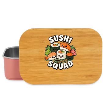 Troupe de sushi Cuisine japonaise drôle Sashimi Li - Boîte à goûter - rose clair - Devant