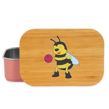 Bee Bowling Bowling Ball Sport - Boîte à goûter - rose clair - Devant