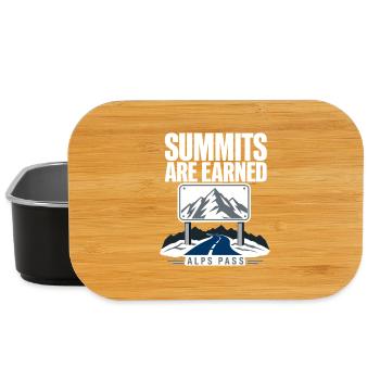 Alps Road Cycling Summits Are Earned Mountain Pass - Lunch Box - black - Front