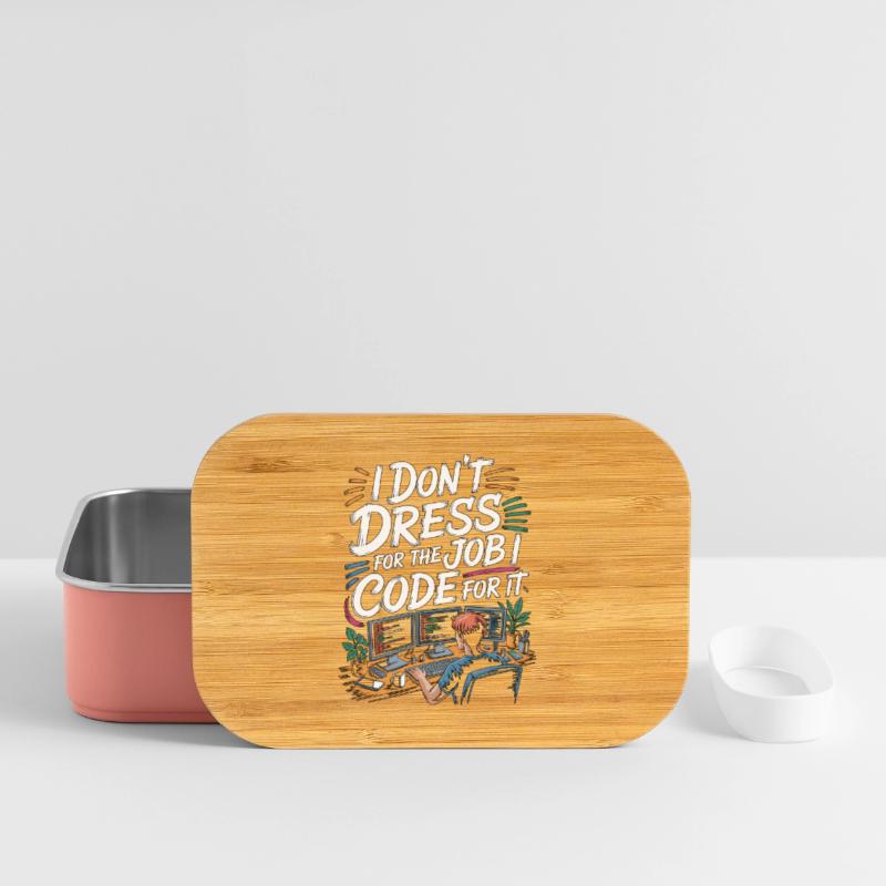 Remote Developer I Don't Dress Remote Tech Worker Lunch Box