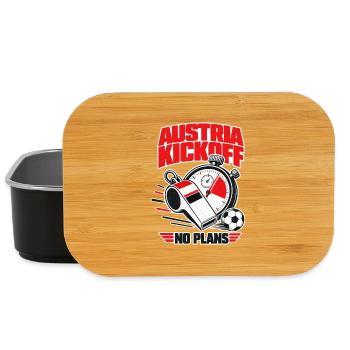 Austria Soccer Fan No Plans During Kickoff - Lunch Box - black - Front